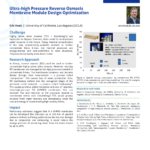 Ultra-high Pressure Reverse Osmosis Membrane Module Design Optimization