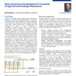 Next-Generation Desalination for Treatment of Agricultural Drainage Wastewater