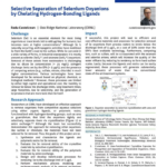 Selective Separation of Selenium Oxyanions by Chelating Hydrogen-Bonding Ligands
